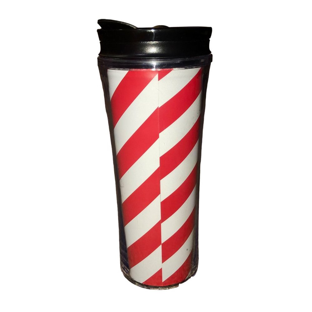 Starbucks 16 oz Tumbler And Lid Used Travel Mug Stripes - Picture 3 of 9